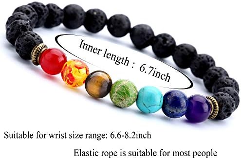Chakra Bracelet Lava Stone
