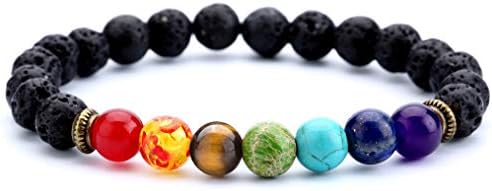 Chakra Bracelet Lava Stone